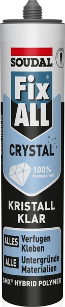 1X 300G Soudal Fix All Crystal Universalkleber Alleskleber Kleber Polymer-image
