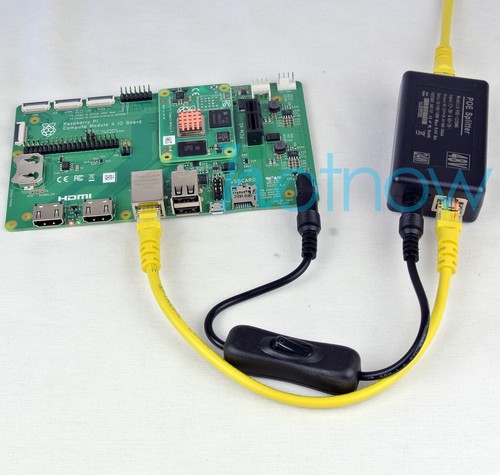 Gigabit 12V2A Active PoE Splitter for Compute Module 4 IO Board Raspberry Pi CM4 - Picture 2 of 4