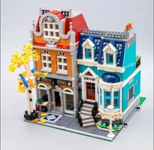Modular Book Shop City Book Store Street View Building Block Set Toys  2524 Pcs
