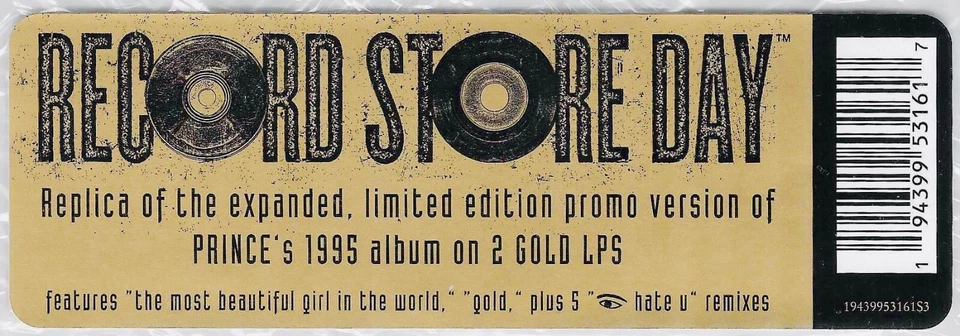 PRINCE - "THE GOLD EXPERIENCE" 2 LP GOLD  Vinyl sealed RSD 2022 - Photo 3/4