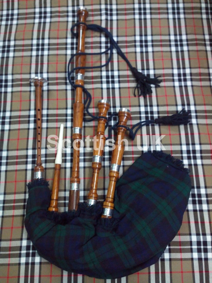 SCHOTTISCHER TOLLER HIGHLAND DUDELSACK ROSENHOLZ FULL SET/GAITA/DUDELSACK/DUDELSACK