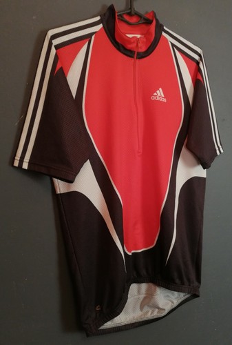 SHIRT ADIDAS MEN'S CYCLISMO CYCLING JERSEY MAGLIA MAILLOT RED SIZE M 3 MEDIUM - Picture 2 of 9