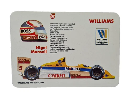 Nigel Mansell Formula 1 Racing Fan Helmets