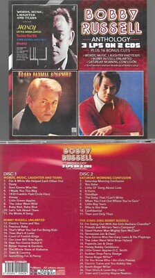 BOBBY RUSSELL ANTHOLOGY-3 LPS + HIS HITS BY ORIGINAL STARS-2 CDS IMPORT-SALE