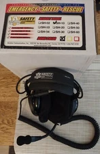 AVCOMM Aviation Fireman Safety Headphones Headset SH-10 PNR Microphone NEW 911