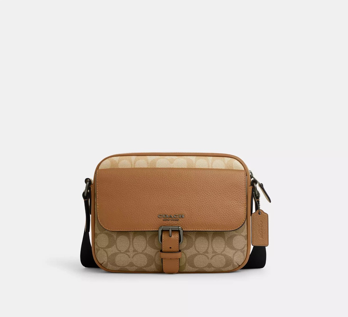 バッグ coach shoulder bag signature leather Coach Hudson Crossbody Bag In Colorblock Signature Canvas CR339