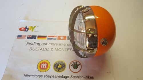OSSA TR 80 HEADLIGHT NEW OSSA TRIAL ORANGE OEM PART HEADLIGHT OSSA TR80 250cc - Picture 7 of 8