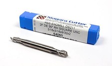 NIAGARA Square Double End Mill 3/16" 2FL HSS 3/16" x 9/32" x 2" 64060