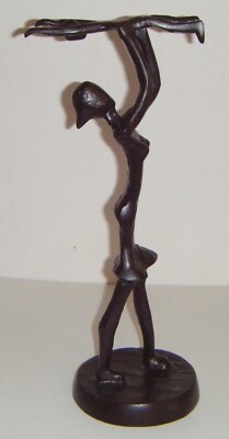 Bronzegussfigur - Mutter spielt mit Kind