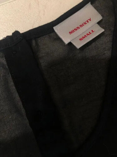 Archival Miss Sixty Black Top sz XS Miss60 Italy - Picture 4 of 10