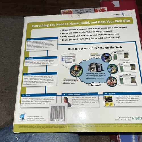 Concentric Network WWW. Website Software Apple Mac OS 7-5-3/Win 95/98 NIB! - Picture 2 of 2