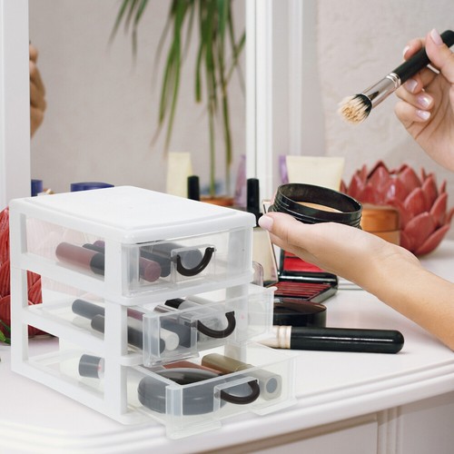 Cosmetic Storage Box Practical Desktop Organizer File Cabinet Drawer - Picture 10 of 12