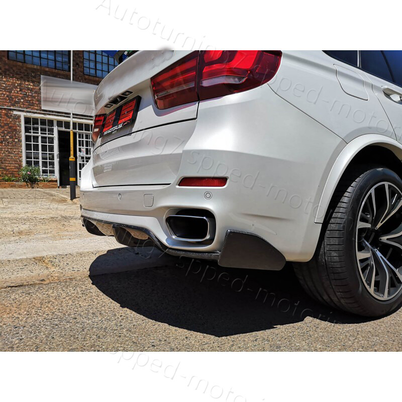 Fits 14-18 BMW F15 X5 M SPORT REAL Carbon Fiber Rear Bumper Lip