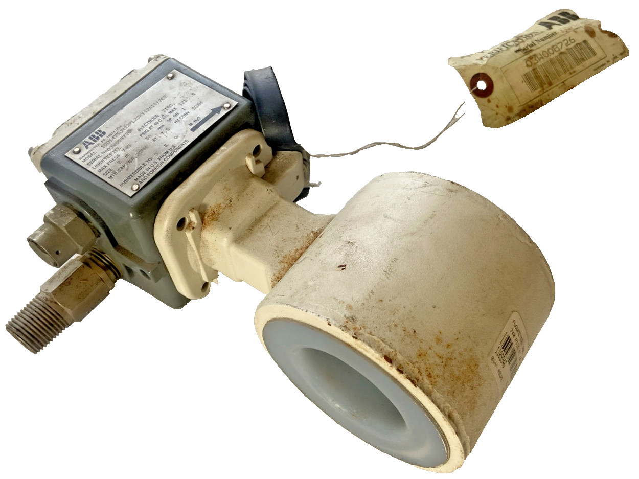 ABB 10D1475JN12PL29KY12A1112C2 Magnetic Flow Meter 264.2gpm 2in New Old Stock