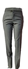 Alexander McQueen Wool Dress Pants Trousers Grey Women's 4/WAIST 30"#C4