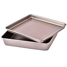 Small Cookie Cake Brownie Baking Sheet Pan Set 11 X 9 Inch Toaster Oven Repla...