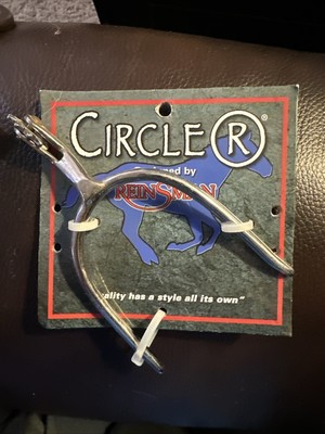 Circle R Western Unisex Silvertone & Brass Rowel Pin CR177 Reinsman Free Ship