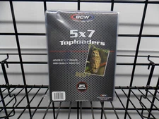25 1 Pack BCW 5X7 Postcard Photo Topload Holder 1TLCH5X7