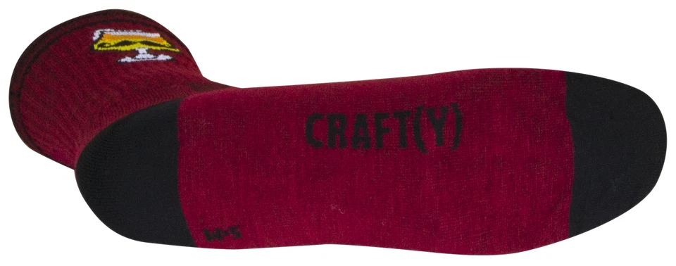Socks - SockGuy - Crafty Red S/M 6" Crew Cycling/Running NEW - Image 2 of 4