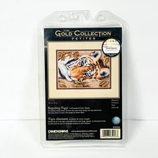Dimensions Gold Collection Petites BEGUILING TIGER Counted Cross Stitch 656056