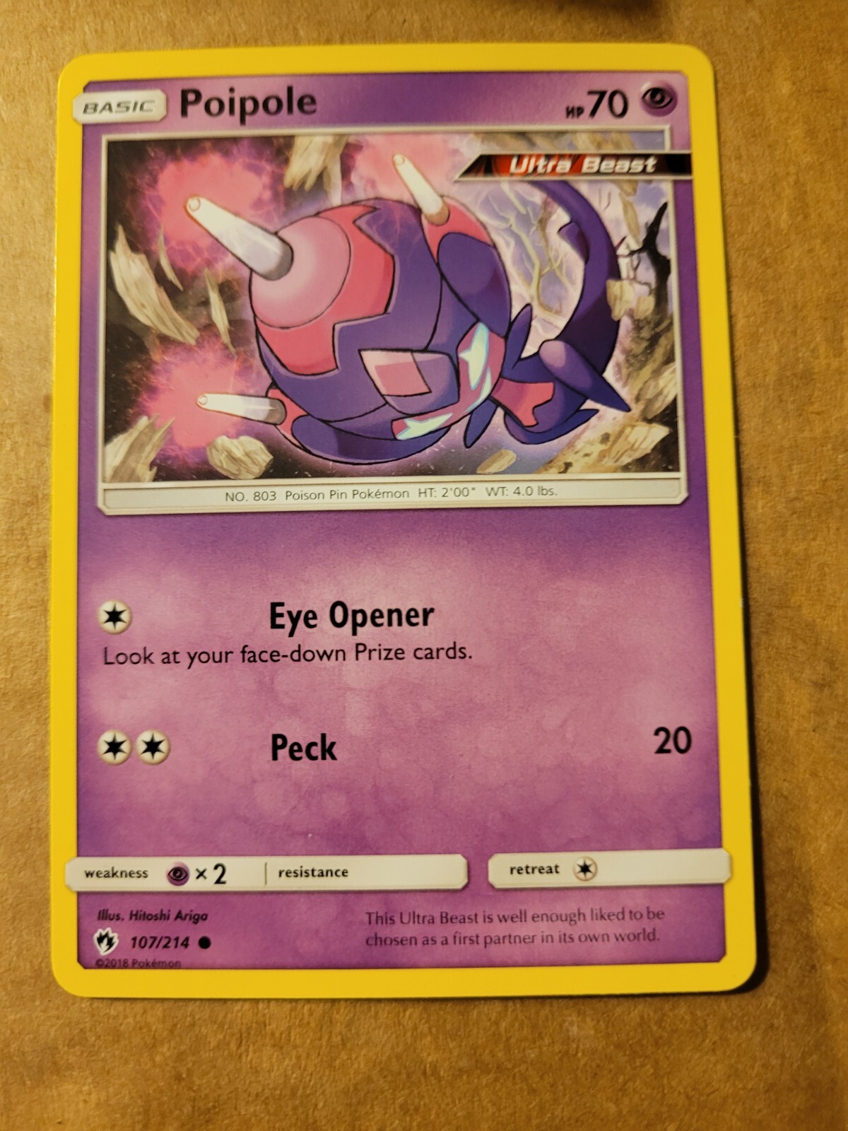 Poipole 107/214  Lost Thunder Pokemon TCG Card LP BULK DISCOUNT