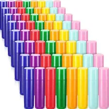 48 Pcs 5ml Empty Lip Balm Tubes Bulk Rotatable Lip Gloss Container Tubes Refi...