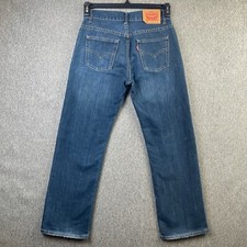 Levi's 505 Regular Medium Wash Blue Denim Jeans Boy s Size 14 Reg 27 W X 27 L