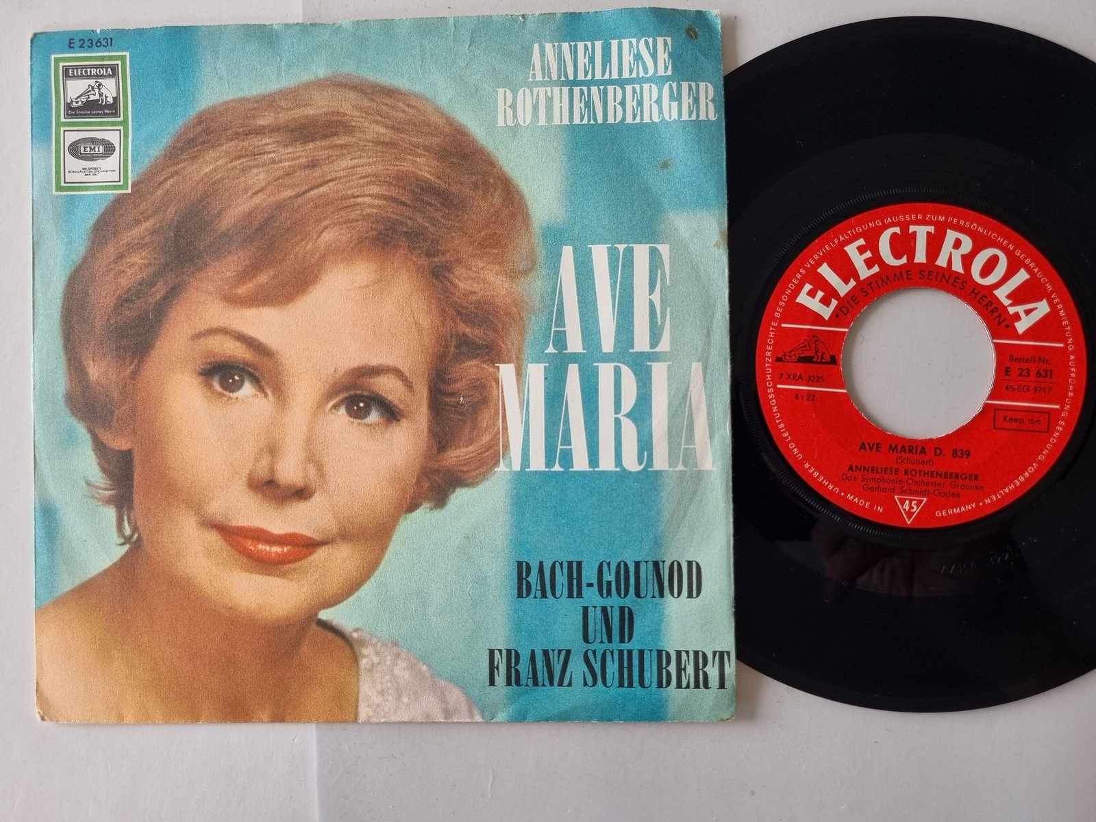 Anneliese Rothenberger - Ave Maria 7'' Vinyl Germany