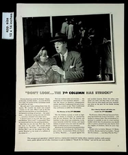 1942 Liberty Mutual Insurance The 7th Column Has Struck! Vintage Print Ad 40887