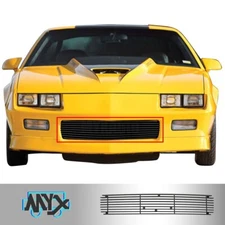 Fits 1982-1987 Chevy Camaro Z28 Front Billet Grill Black Bumper Grille Cover