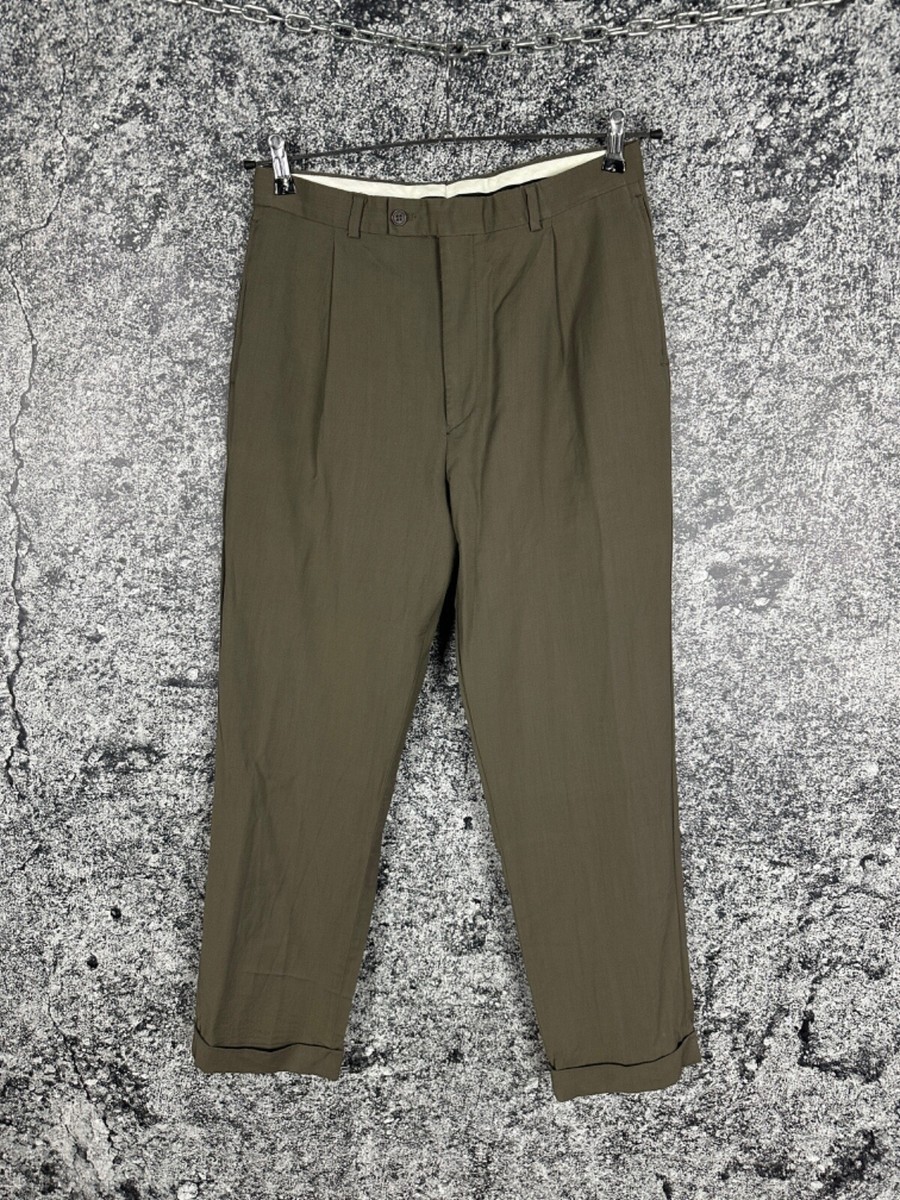 パンツ SAINT LAURENT WOOL TROUSERS Men's Yves Saint Laurent Wool Pants Chino Trousers YSL