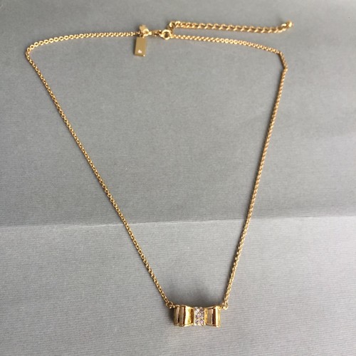 Kate Spade Gold Moon River Bow Crystal 