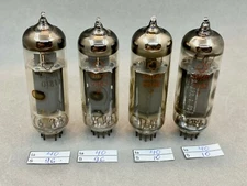 4 PCS 6P14P 6П14П (EL84 /6BQ5) USED REFLECTOR TUBE TESTED MATCHED QUAD