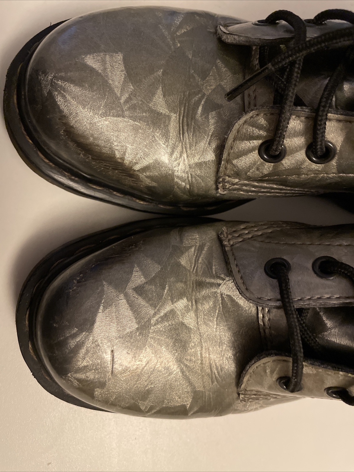 Dr Martens 1460 Jewel Holographic Silver UK Size 6 eBay