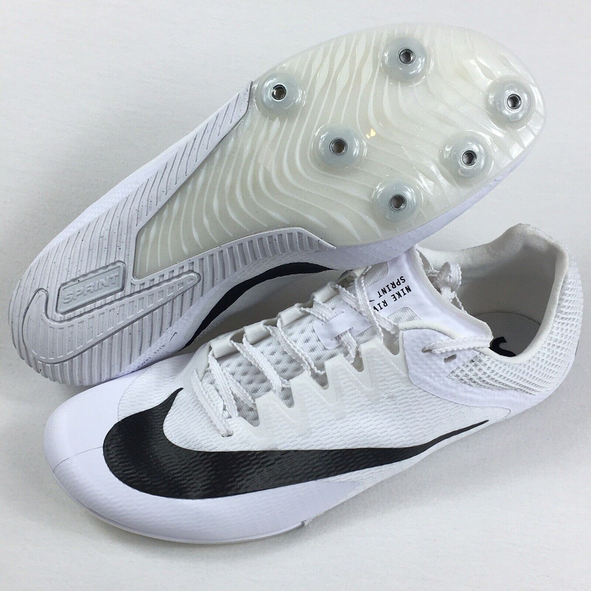 Nike Zoom Rival Sprint Track Spikes White & Black Men’s DC8753-100 Sz 12 M NEW! Nike Zoom Rival Sprint Track Spikes White & Black Men main image 4