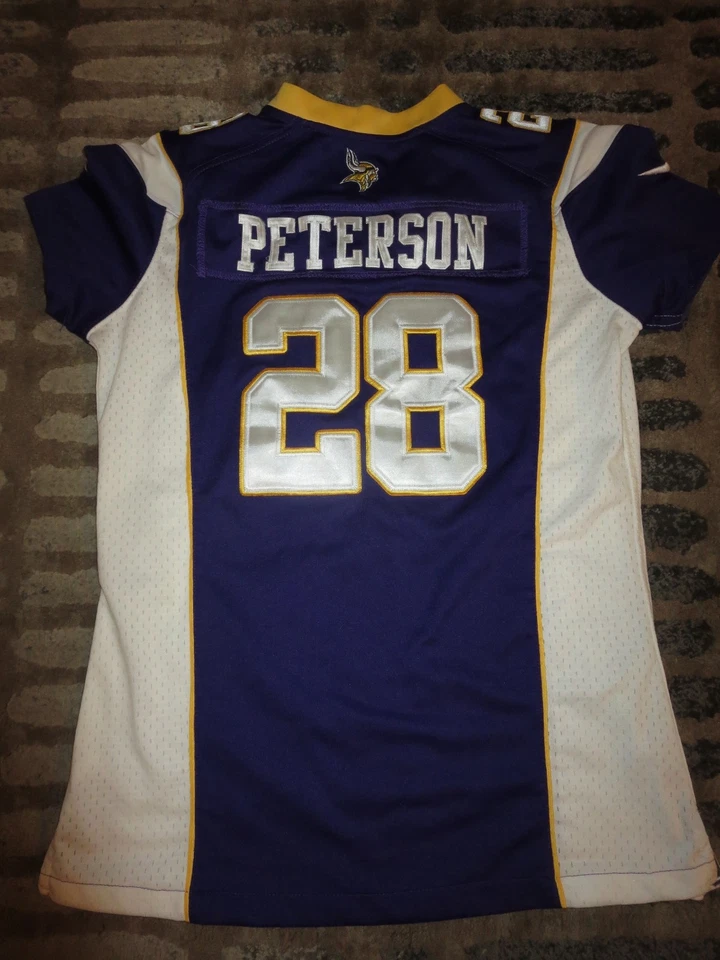Camiseta Adrian Peterson #28 Minnesota Vikings Nike NFL para mujer M mediana Foto 3 de 4