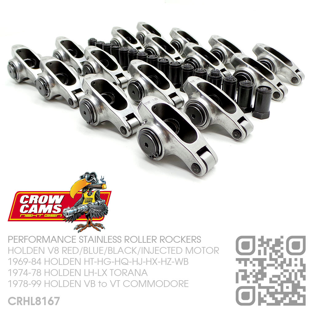 CROW CAMS 7/16" ROLLER ROCKERS V8 304 & 355 [HOLDEN VNVPVQVRVSVT
