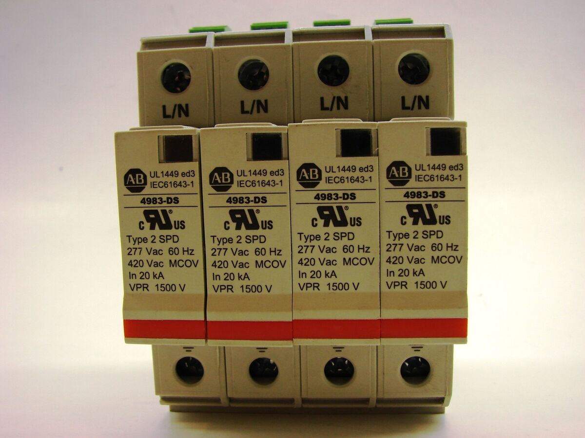 Allen Bradley 4983-DS277-404 AC SURGE PROTECTIVE DEVICE 277 Allen Bradley 4983-DS277-404 AC SURGE PROTECTIVE DEVICE 277