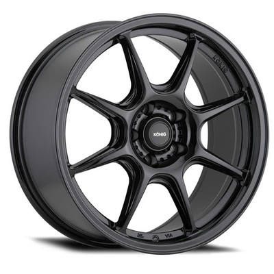 Konig Lockout Gloss Black | 17x8'' +38mm | 5x100mm Wheel