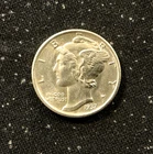 Choice Uncirculated BU FSB 1937-D Mercury Dime Full Split Bands