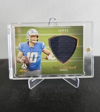 JUSTIN HERBERT 2021 Panini Luminance 🏈 #JM-JH JUMBO MATERIALS SSP GOLD #'d/49 