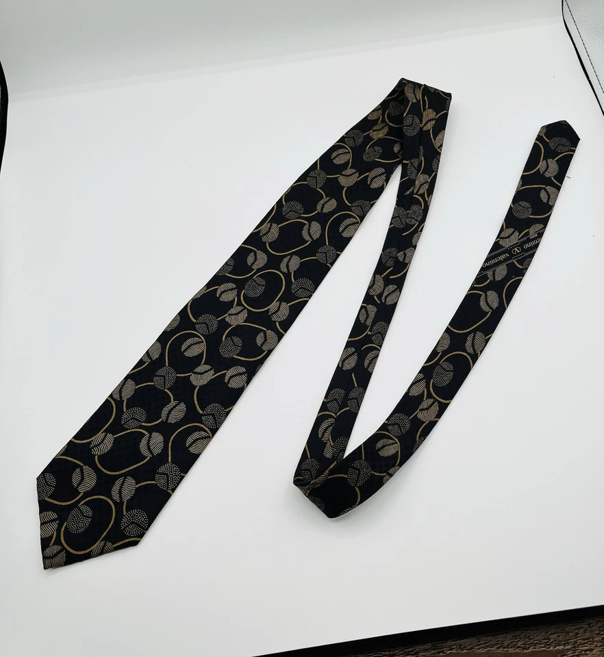 Corbata de hombre Valentino 100 % seda hecha en Italia Foto 2 de 4