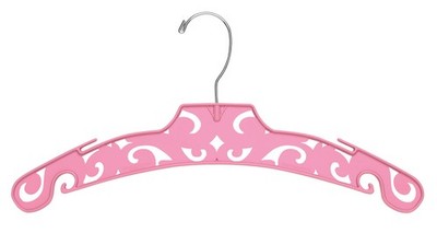 SSWBasics Boutique Pink Carved Plastic Dress Hangers - Pack of 50