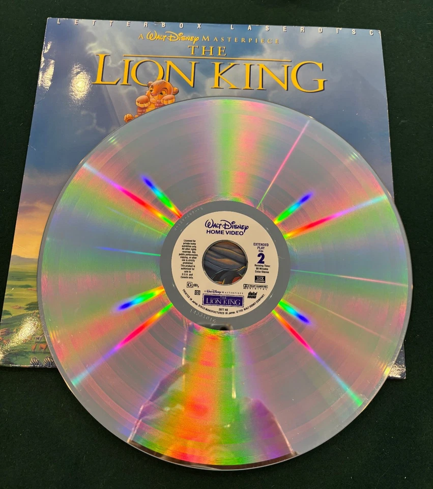 Disney's The Lion King 1994 Laserdisc Letterbox In Shrink - Used -FREE SHIPPING - Image 4 of 4