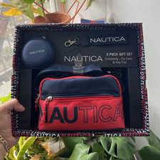Nautica Men s 3-Piece Crossbody Gift Set Zip ...