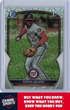 2023 Bowman Chrome #BCP-169 Edwin Solano Prospects Mojo Refractor Nationals
