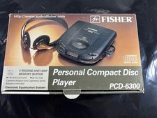 Fisher PCD-6300 Portable Compact Disc Player w/ Car Kit New In original Box