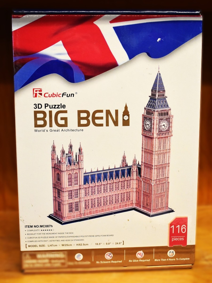 CubicFun 3D Puzzle Big Ben Item No. MC087h 116 Pieces 18