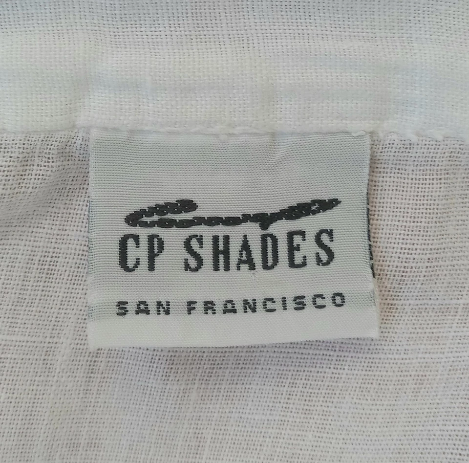 Grande CP SHADES Mujer Blanco 100% LINO Manga Larga ENVOLTURA TOP con Corbatas Foto 2 de 4