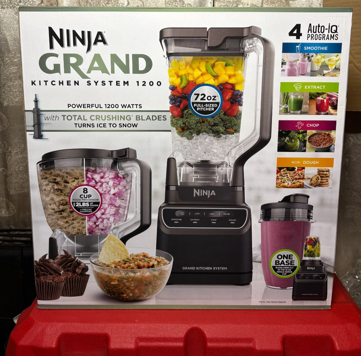 Ninja Grand Kitchen System Blender 1200W 4 Preset Programs 3 Speeds KS500 Black